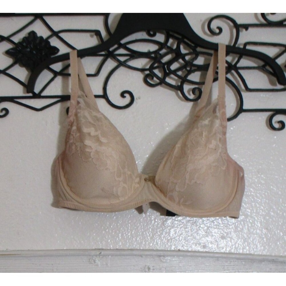 Natori Bra Size 34D Underwire Full Coverage Adjustable Strap Pink